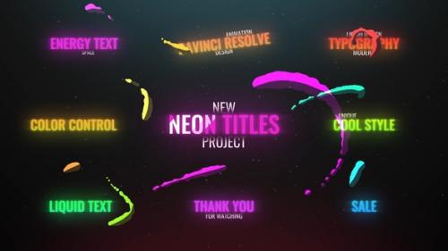 Videohive - Neon Liquid Titles - 31018681 - 31018681