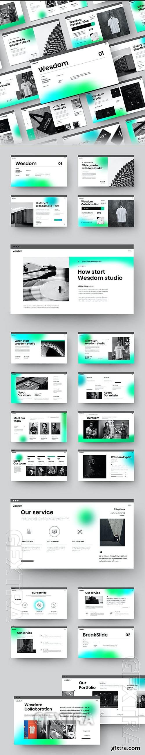 Wesdom – Business Powerpoint, Keynote and Google Slides