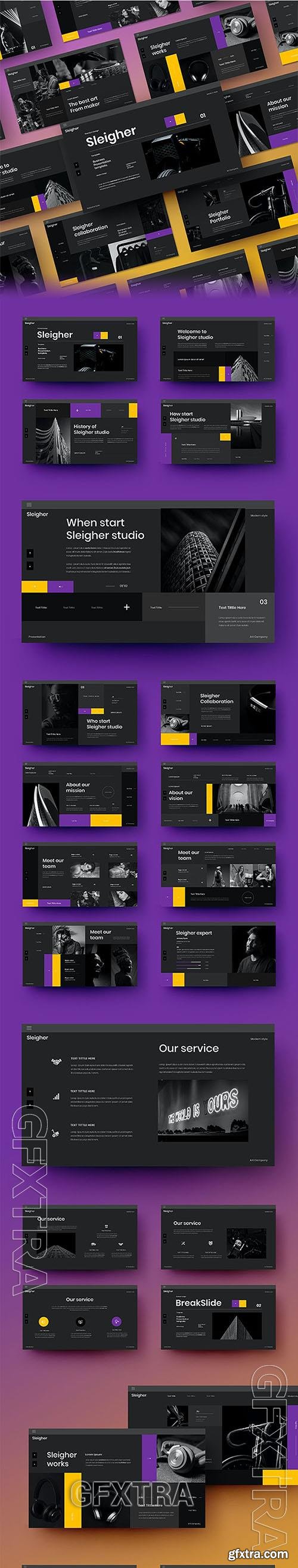 Sleigher - Business  Powerpoint, Keynote and Google Slides