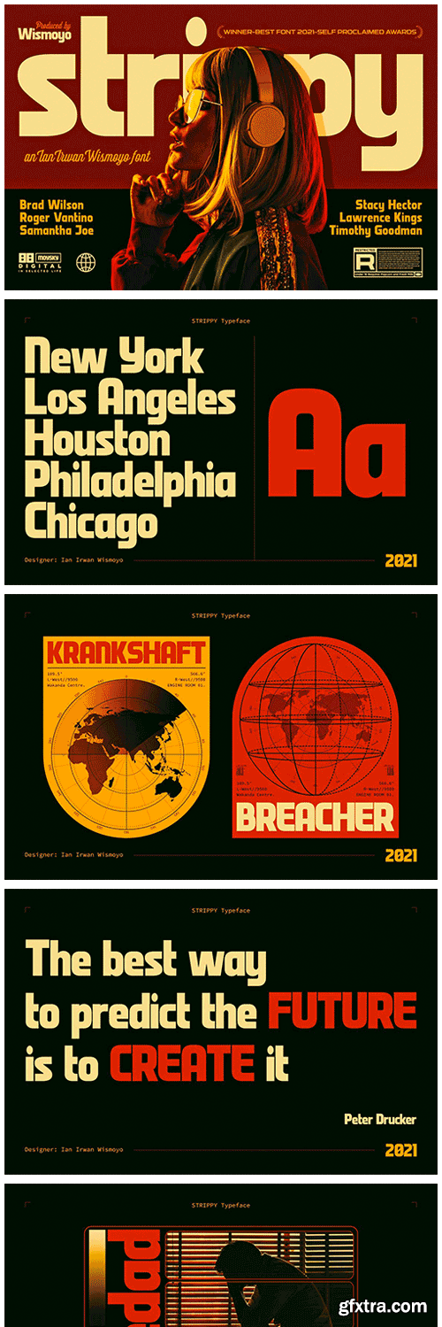 CM - Strippy - Bold Futuristic Fonts 6406190 CM - Strippy - Bold Futuristic Fonts 6406190