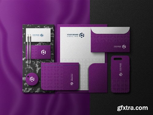 Stationery mockup Premium Psd