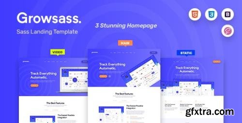 ThemeForest - Growsass v1.0 - Startup Agency and SasS Landing Page Template - 23147791