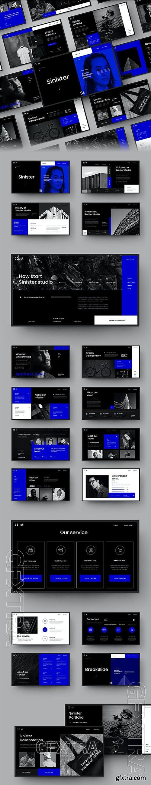 Sinister – Business Powerpoint, Keynote and Google Slides Template Sinister – Business Powerpoint, Keynote and Google Slides Template
