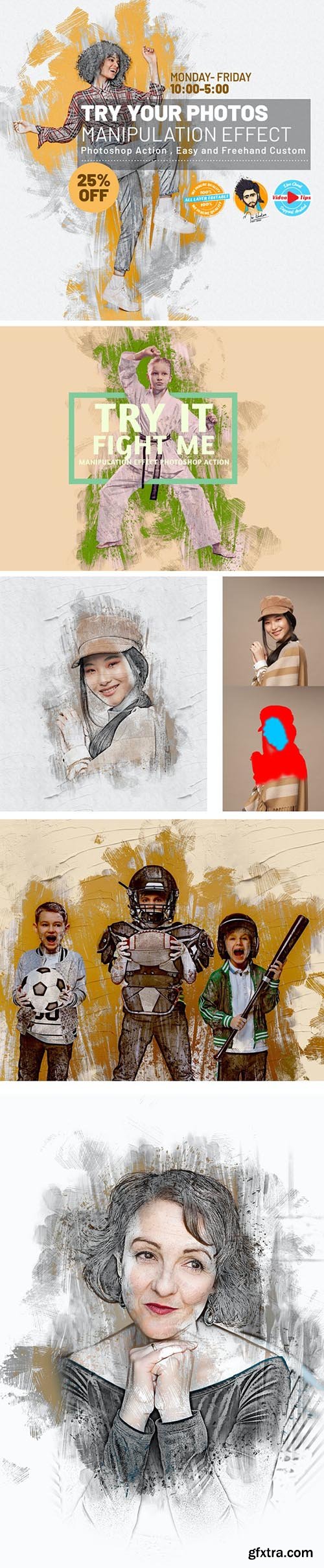 GraphicRiver - Manipulation Effect Photoshop Action 33265930