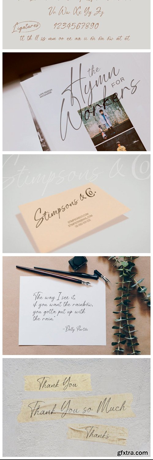 Anstally Script Font Anstally Script Font