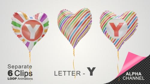 Videohive - Balloons with Letter – Y - 33588953 - 33588953