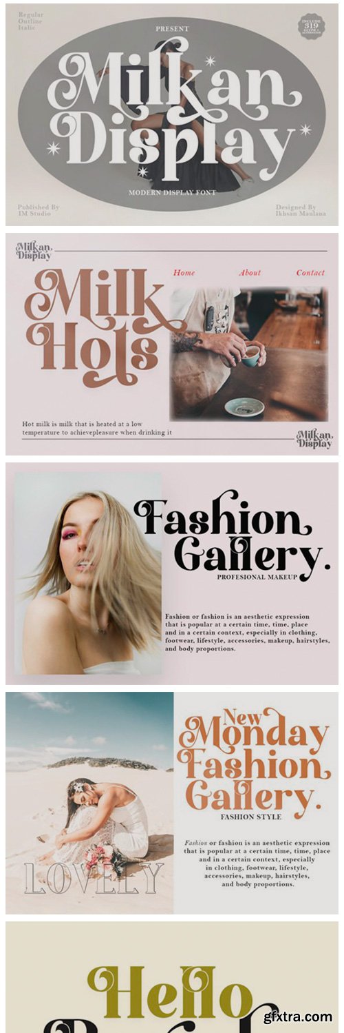 Milkan Display Font Milkan Display Font