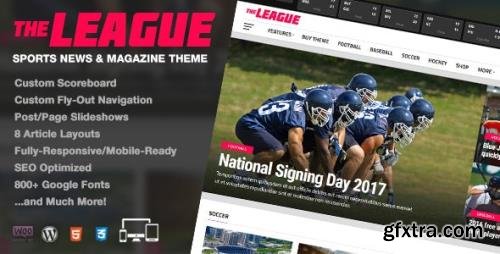 ThemeForest - The League v4.4.1 - Sports News & Magazine WordPress Theme - 19488138