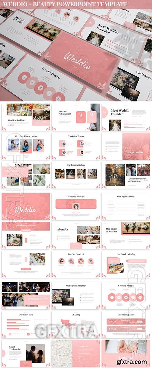 Weddio - Beauty Powerpoint Template 2T67SQK Weddio - Beauty Powerpoint Template 2T67SQK