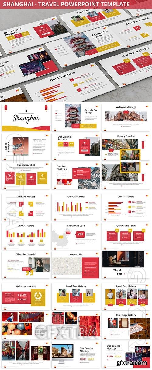 Shanghai - Travel Powerpoint Template 32ZKCYM Shanghai - Travel Powerpoint Template 32ZKCYM