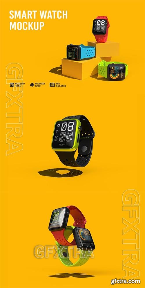 Smart Watch Mockup WLX35G3 Smart Watch Mockup WLX35G3