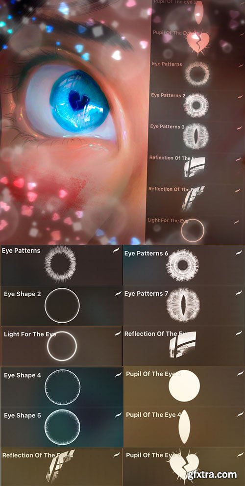 Eye Brushes Set for Procreate Eye Brushes Set for Procreate