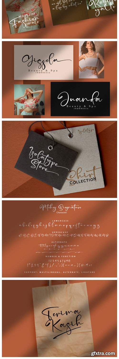 Pitchy Signature Font Pitchy Signature Font