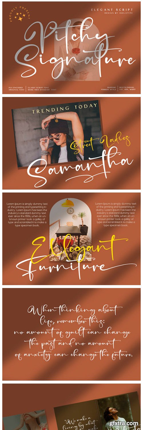 Pitchy Signature Font Pitchy Signature Font