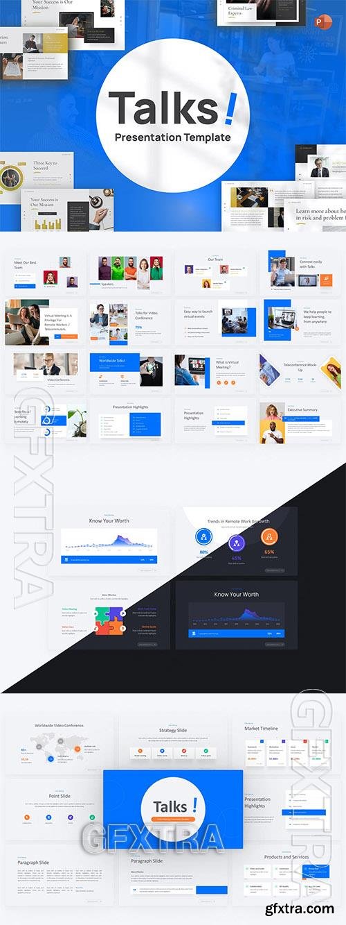Talks! Business PowerPoint Template 2BRX6HH Talks! Business PowerPoint Template 2BRX6HH