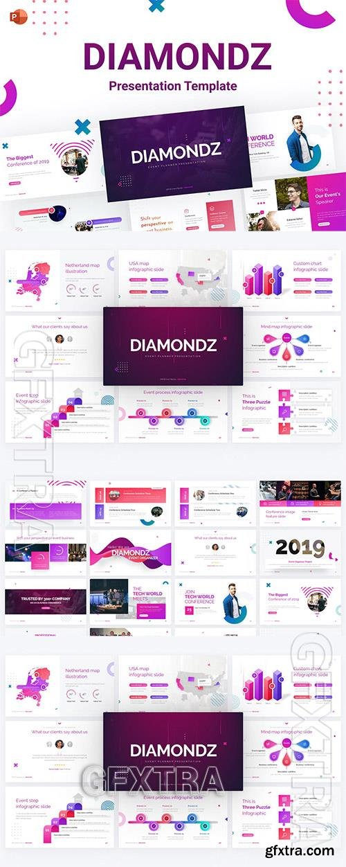 Diamondz Event PowerPoint Template KQB9NM6 Diamondz Event PowerPoint Template KQB9NM6