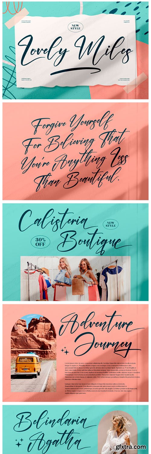 Lovely Miles Font Lovely Miles Font