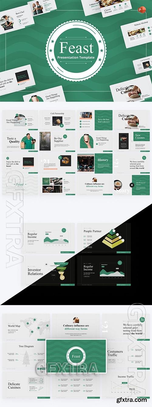Feast Food PowerPoint Template FL9ULZ6 Feast Food PowerPoint Template FL9ULZ6