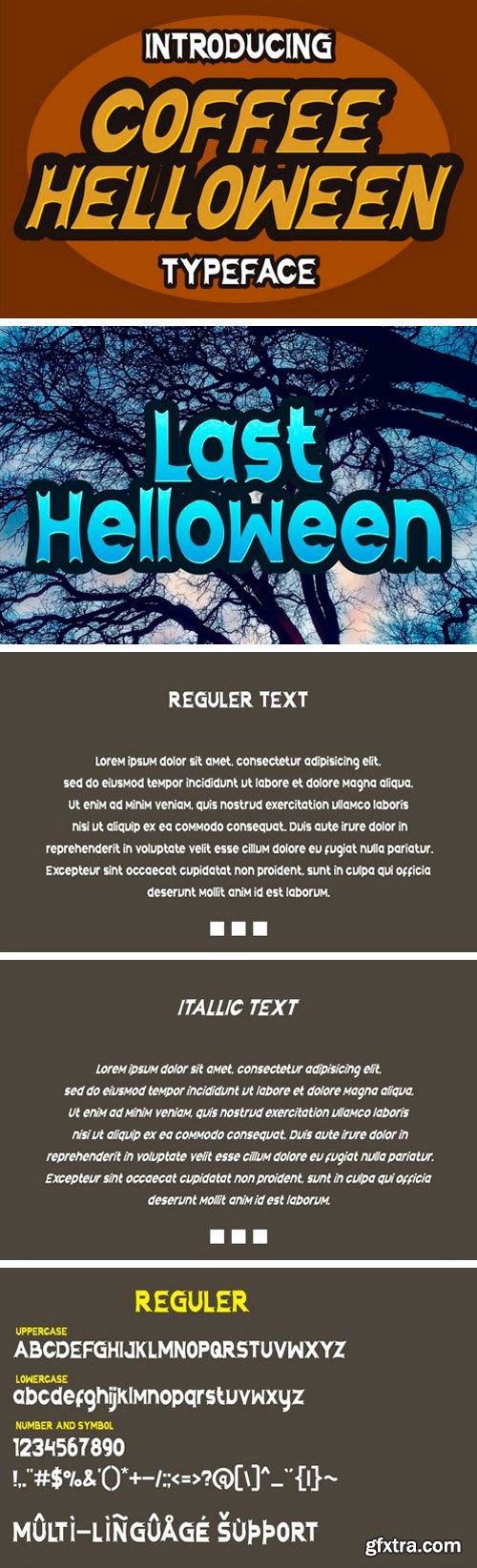 Coffee Halloween Display Font