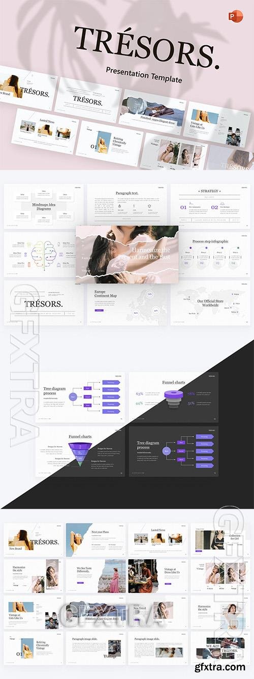 Tresors Fashion PowerPoint Template C5P9MGF Tresors Fashion PowerPoint Template C5P9MGF
