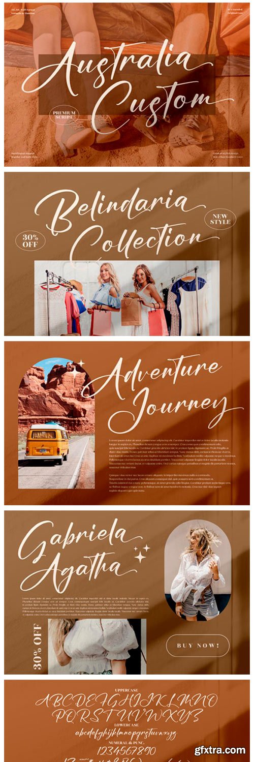 Australia Custom Font Australia Custom Font