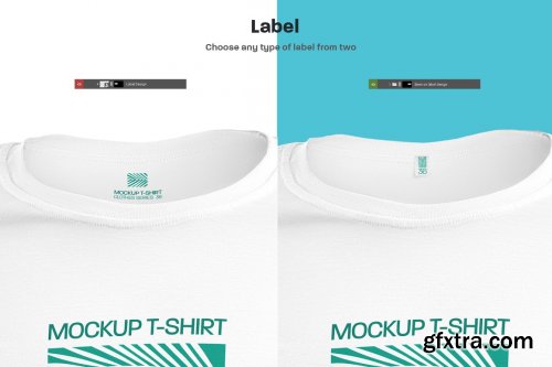 CreativeMarket - 6 3D Mockups Woman T-Shirt 6324578
