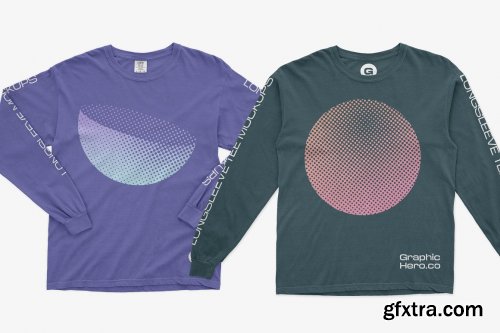 CreativeMarket - Comfort Colors Long Sleeve Mockups 5934053