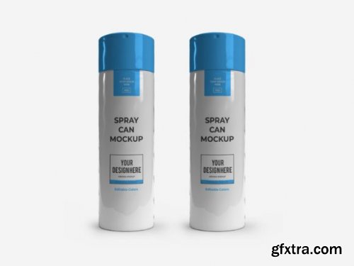 Aerosol Spray Tube 3D Mockup Bundle