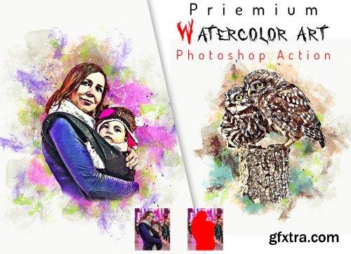 CreativeMarket - Premium Watercolor Art Action 6422817