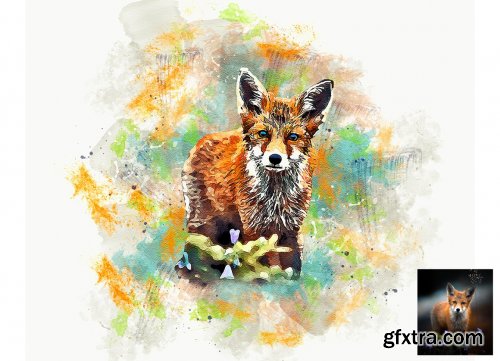 CreativeMarket - Premium Watercolor Art Action 6422817