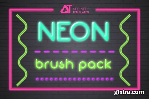 CreativeMarket - Neon Brush Pack Affinity Designer 4966922