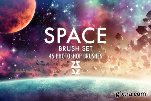 CreativeMarket - Space Brush Set 5638938