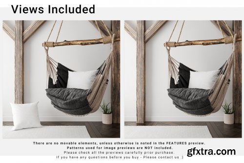 CreativeMarket - Throw Pillows and Fringe Carpet Set 5503013