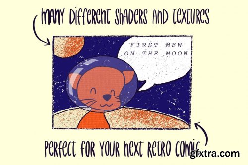 CreativeMarket - RETRO COMICS Brushes for Procreate 4992282