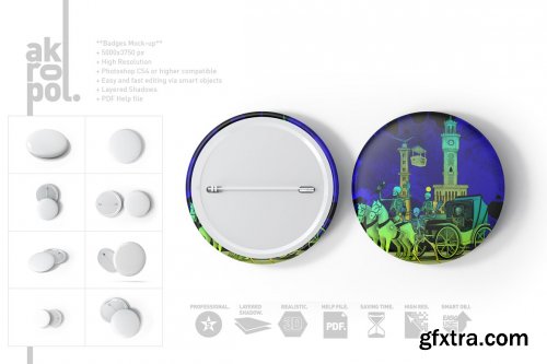 CreativeMarket - Badge Mock up 4884892