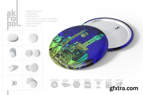 CreativeMarket - Badge Mock up 4884892