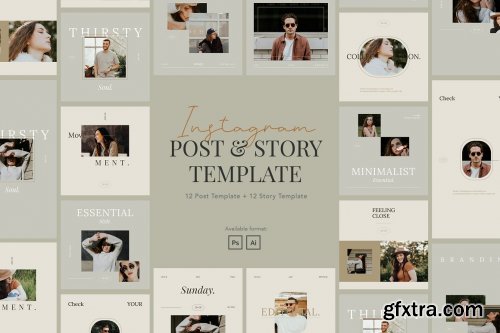 CreativeMarket - Minimalist Instagram for Creator 5370516