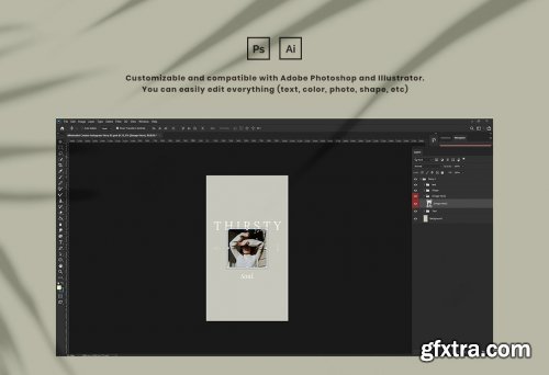 CreativeMarket - Minimalist Instagram for Creator 5370516