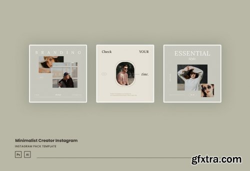 CreativeMarket - Minimalist Instagram for Creator 5370516