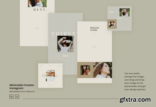 CreativeMarket - Minimalist Instagram for Creator 5370516