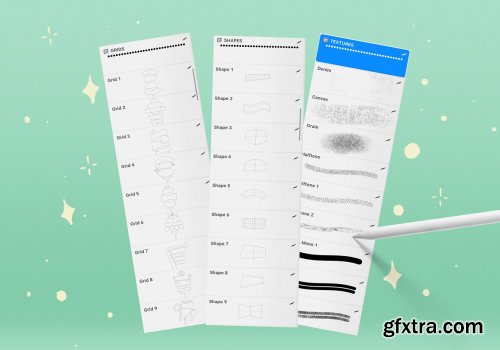 CreativeMarket - CompoBooster Procreate Retro Brushes 5264611