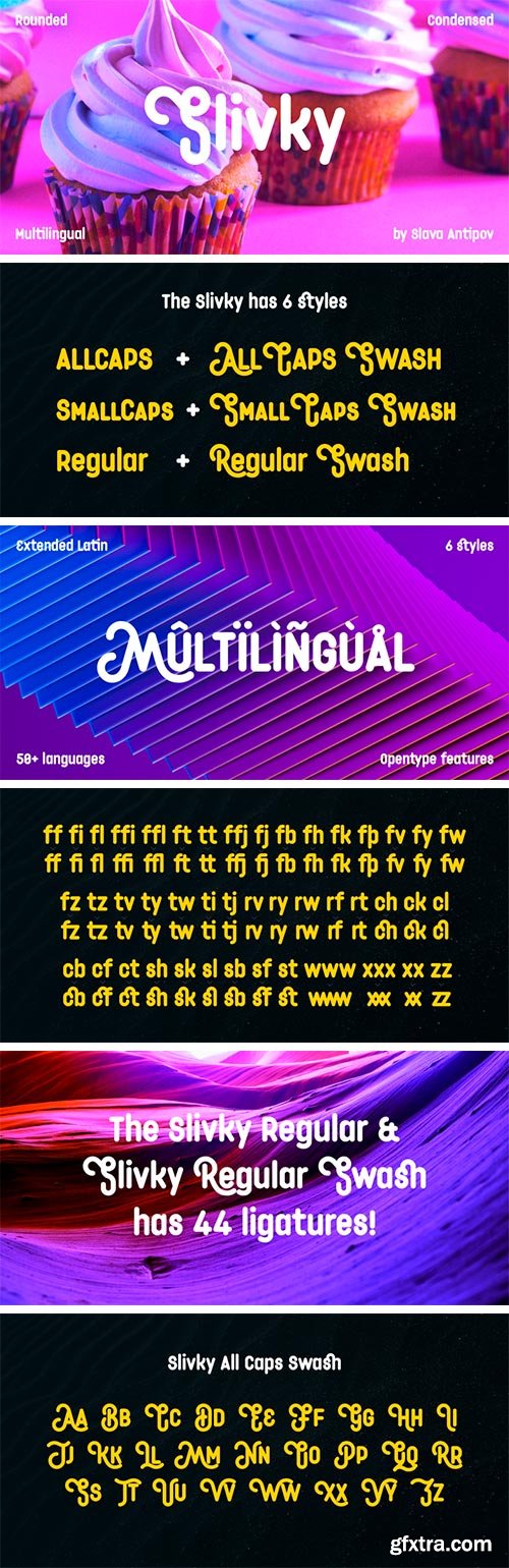 Slivky Font Family Slivky Font Family