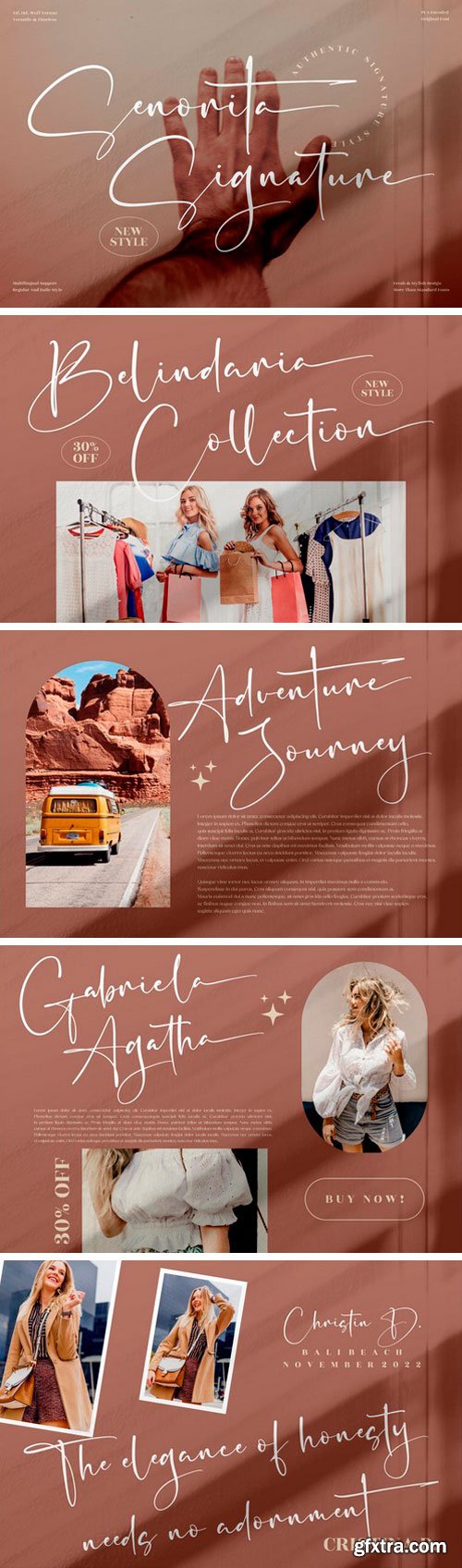 Senorita Signature Script Font