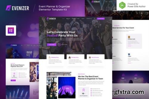 ThemeForest - Evenizer v1.0.0 - Event Planner & Organizer Elementor Template Kit - 33690810