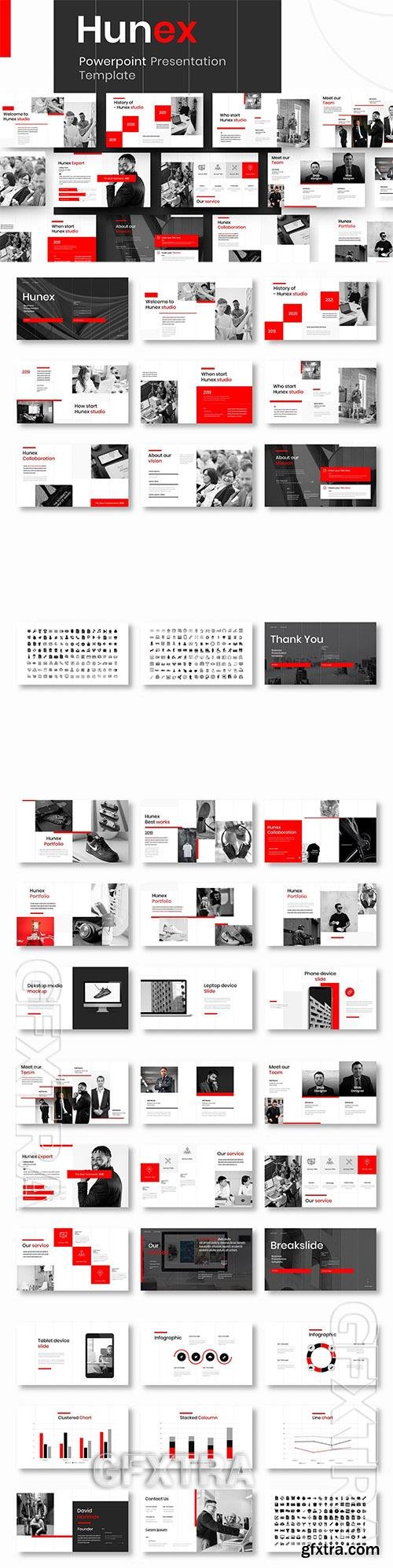 Hunex – Business PowerPoint Template LJKXDSF