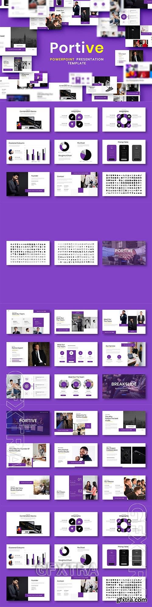Portive – Business PowerPoint Template MDAVF5F