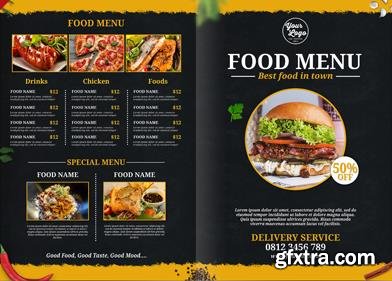Food menu best for restaurant promotion premium psd template