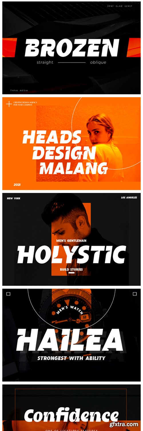 Brozen Font Brozen Font