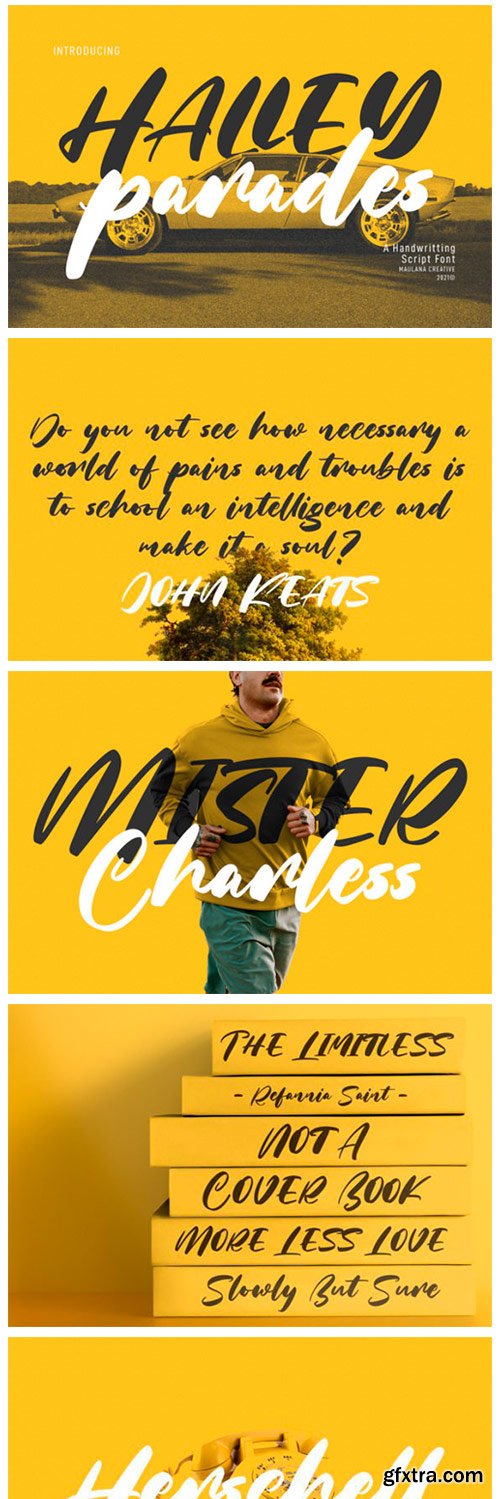 Halley Parades Font Halley Parades Font