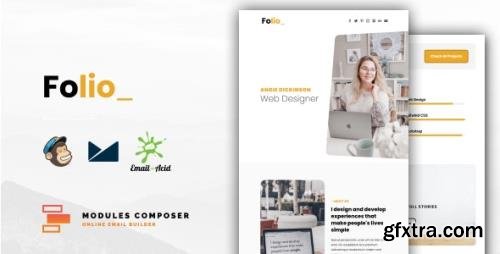 ThemeForest - Folio v1.0 - Personal Portfolio Responsive Email ideal for Creatives with Online Builder - 33636974